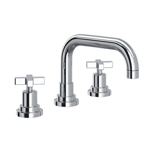 Lombardia® Widespread Lavatory Faucet With U-Spout - Polished Chrome | Model Number: A2218XMAPC-2