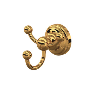 Perrin & Rowe Edwardian Wall Mount Single Robe Hook - English Gold