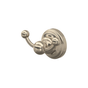 Edwardian™ Double Robe Hook - Satin Nickel | Model Number: U.6922STN