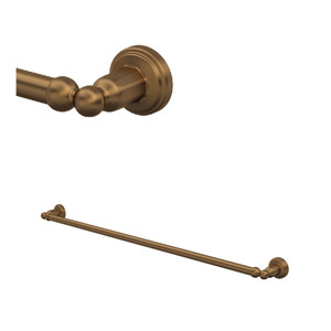 Edwardian Wall Mount 31 1/2 Inch Single Towel Bar - English Bronze | Model Number: U.6942EB - Product Knockout