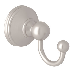 Georgian Era Wall Mount Single Robe Hook - Satin Nickel | Model Number: U.6621STN - Product Knockout