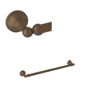 Georgian Era Wall Mount 19 1/2 Inch Single Towel Bar - English Bronze | Model Number: U.6640EB - Product Knockout