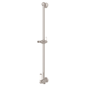 Edwardian Shower Bar with Integrated Volume Control and Outlet - Satin Nickel | Model Number: U.5535STN - Product Knockout