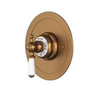 Edwardian™ 3/4" Round Thermostatic Trim Without Volume Control - English Bronze | Model Number: U.5565L-EB/TO
