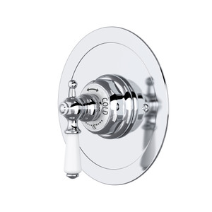 Edwardian™ 3/4" Round Thermostatic Trim Without Volume Control - Polished Chrome | Model Number: U.5565L-APC/TO