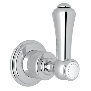 Georgian Era Trim for Volume Control and Diverters - Polished Chrome with White Porcelain Lever Handle | Model Number: U.3774LSP-APC/TO - Product Knockout