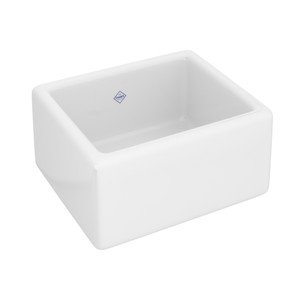 Fireclay Lancaster Rectangular Above Counter Bathroom Sink - White | Model Number: SB1715WH - Product Knockout
