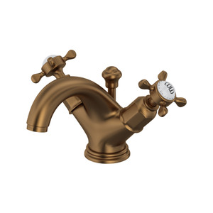 Edwardian Single Hole Dual Handle Bathroom Faucet - English Bronze with Cross Handle | Model Number: U.3626X-EB-2 - Product Knockout