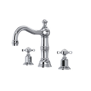 Perrin & Rowe Edwardian™ Widespread Lavatory Faucet With Column Spout