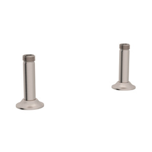 Georgian Era Straight Deck Unions for Bridge Faucet - Satin Nickel | Model Number: U.6794STN-2 - Product Knockout