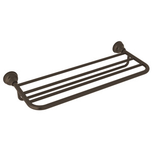 Arcana Wall Mount Hotel Style Towel Shelf - Tuscan Brass | Model Number: CIS10TCB - Product Knockout