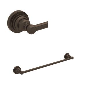 Wall Mount 24 Inch Single Towel Bar - Tuscan Brass | Model Number: ROT1/24TCB - Product Knockout