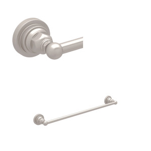 Wall Mount 18 Inch Single Towel Bar - Satin Nickel | Model Number: ROT1/18STN - Product Knockout
