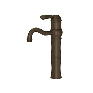 Acqui 13 1/8 Inch Above Counter Single Hole Single Lever Bathroom Faucet - Tuscan Brass with Metal Lever Handle | Model Number: A3672LMTCB-2 - Product Knockout
