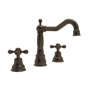 Arcana Column Spout Widespread Bathroom Faucet - Tuscan Brass with Cross Handle | Model Number: AC107X-TCB-2 - Product Knockout
