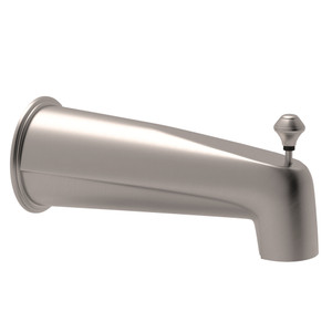 Wall Mount Tub Spout with Integrated Diverter - Satin Nickel | Model Number: RT8000STN - Product Knockout