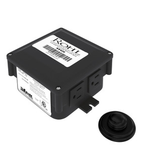 Waste Disposal Control Box With Air Switch Button - Matte Black | Model Number: AS550MB