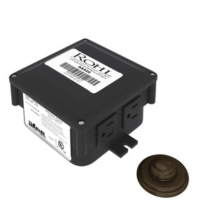 Waste Disposal Control Box With Air Switch Button - Tuscan Brass | Model Number: AS550TCB