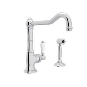 ROHL Cinquanta Single Hole Column Spout Kitchen Faucet with