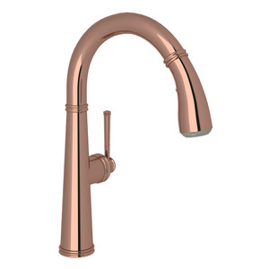 1983 Pulldown Bar and Food Prep Faucet - Rose Gold with Metal Lever Handle | Model Number: R7514SLMRG-2 - Product Knockout