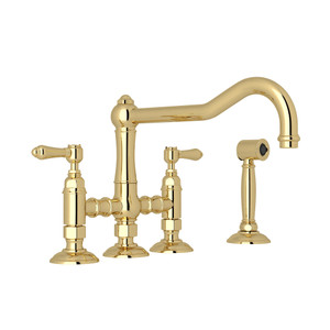 ROHL Acqui® Bridge Kitchen Faucet With Side Spray