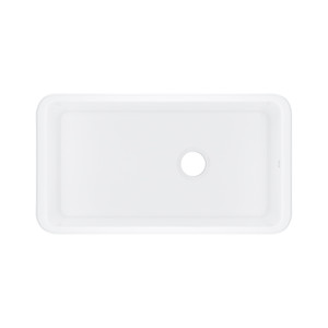 ROHL Allia 24 Inch Fireclay Single Bowl Undermount Kitchen