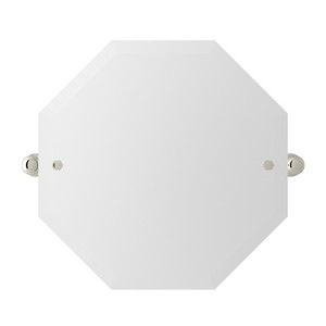 Deco Wall Mount 19 11/16 Inch Octagonal Mirror - Polished Nickel | Model Number: U.6981PN - Product Knockout