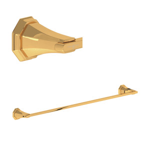 Deco Wall Mount 30 Inch Single Towel Bar - English Gold | Model Number: U.6142EG - Product Knockout