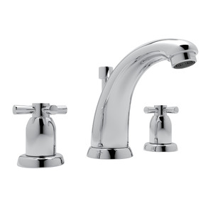 Holborn High Neck Widespread Bathroom Faucet - Polished Chrome with Cross Handle | Model Number: U.3861X-APC-2 - Product Knockout
