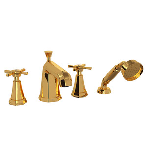 Deco™ 4-Hole Deck Mount Tub Filler - English Gold | Model Number: U.3153X-EG