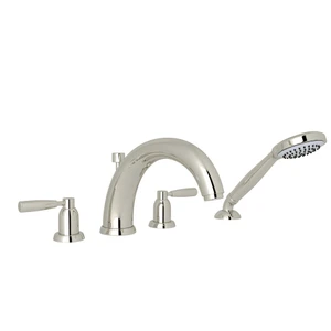 Holborn™ 4-Hole Deck Mount Tub Filler With U-Spout - Polished Nickel | Model Number: U.3848LS-PN