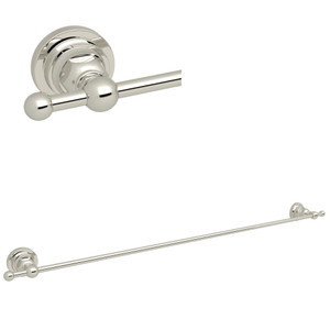 San Giovanni Wall Mount 30 Inch Single Towel Bar - Polished Nickel | Model Number: A1489LIPN - Product Knockout