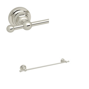 San Giovanni Wall Mount 18 Inch Single Towel Bar - Polished Nickel | Model Number: A1484LIPN - Product Knockout