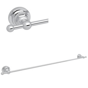 San Giovanni Wall Mount 30 Inch Single Towel Bar - Polished Chrome | Model Number: A1489LIAPC - Product Knockout