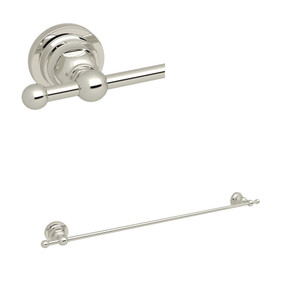 San Giovanni Wall Mount 24 Inch Single Towel Bar - Polished Nickel | Model Number: A1486LIPN - Product Knockout
