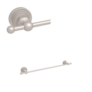 San Giovanni Wall Mount 18 Inch Single Towel Bar - Satin Nickel | Model Number: A1484LISTN - Product Knockout