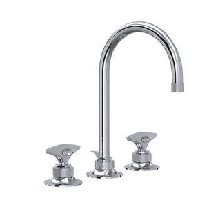 ROHL Graceline C-Spout Widespread Bathroom Faucet - Polished