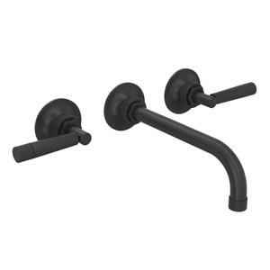 Graceline® Wall Mount Lavatory Faucet Trim - Matte Black | Model Number: MB2030LMMBTO-2