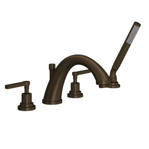 DISCONTINUED Lombardia® 4-Hole Deck Mount Tub Filler - Tuscan Brass | Model Number: A1264LMTCB