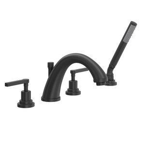 DISCONTINUED Lombardia® 4-Hole Deck Mount Tub Filler - Matte Black | Model Number: A1264LMMB