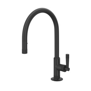 Graceline Pulldown Kitchen Faucet - Matte Black with Metal Lever Handle | Model Number: MB7930LMMB-2 - Product Knockout