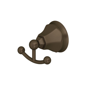 DISCONTINUED Palladian® Double Robe Hook - Tuscan Brass | Model Number: A6881TCB