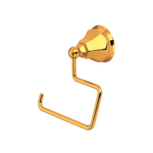 Palladian Wall Mount Open Toilet Paper Holder - Italian Brass | Model Number: A6892IB - Product Knockout