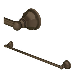 Palladian Wall Mount 30 Inch Single Towel Bar - Tuscan Brass | Model Number: A6886/30TCB - Product Knockout