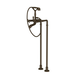 DISCONTINUED Palladian® Floor Mount Tub Filler - Tuscan Brass | Model Number: AKIT1901NXMTCB