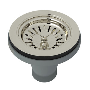 Manual Basket Strainer without Remote Pop-Up - Polished Nickel | Model Number: 735PN - Product Knockout