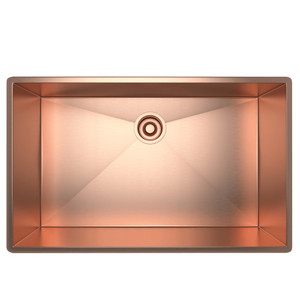 Forze Single Bowl Stainless Steel Kitchen Sink - Stainless Copper | Model Number: RSS3018SC - Product Knockout