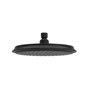 9 Inch Rain Showerhead  - Black | Model Number: 408BK - Product Knockout