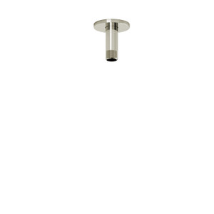 3 Inch Ceiling Mount Shower Arm With Round Escutcheon  - Polished Nickel | Model Number: 509PN - Product Knockout