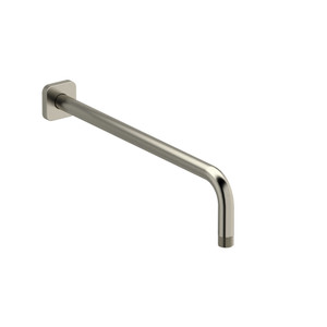 16 Inch Wall Mount Shower Arm With Square Escutcheon  - Brushed Nickel | Model Number: 574BN - Product Knockout